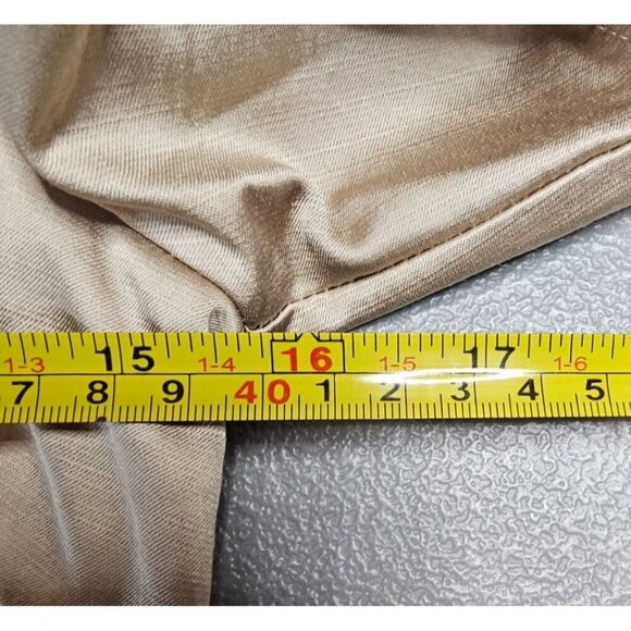 Banana Republic Womens 2 Flutter‎ Sleeve Fit and Flare Dress in Golden Beige NWT - Picture 9 of 13